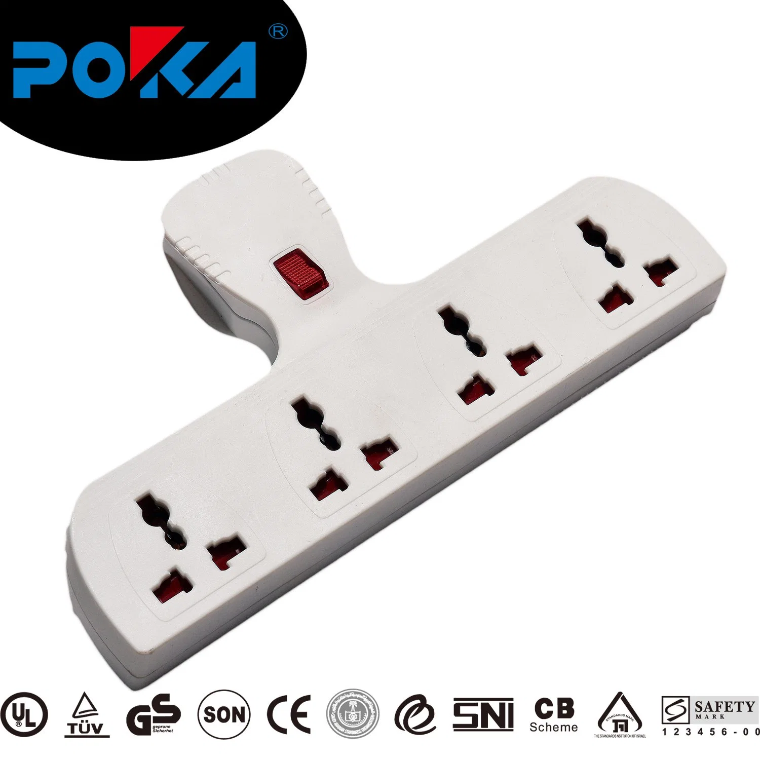 T-Type Adaptor Plug Extension Socket with Blister Package