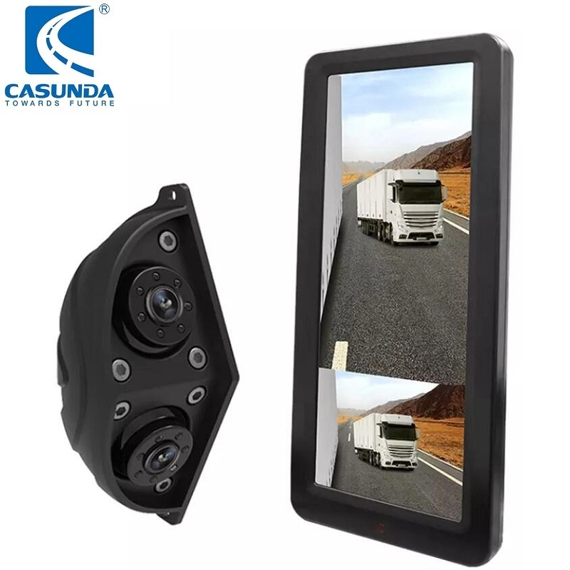 Ahd 1080P IPS Screen 12.3 Inch Full Display Truck Side View Mirror Monitor with 1080P Ahd Dual Lens Camera