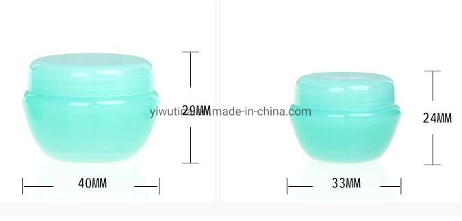 Free Sample Colourful Mushroom Cream Jar Trial Sample Skin Care Product Cosmetics Bottle Belt Inner Cap Box 5g 10g 20g 30g