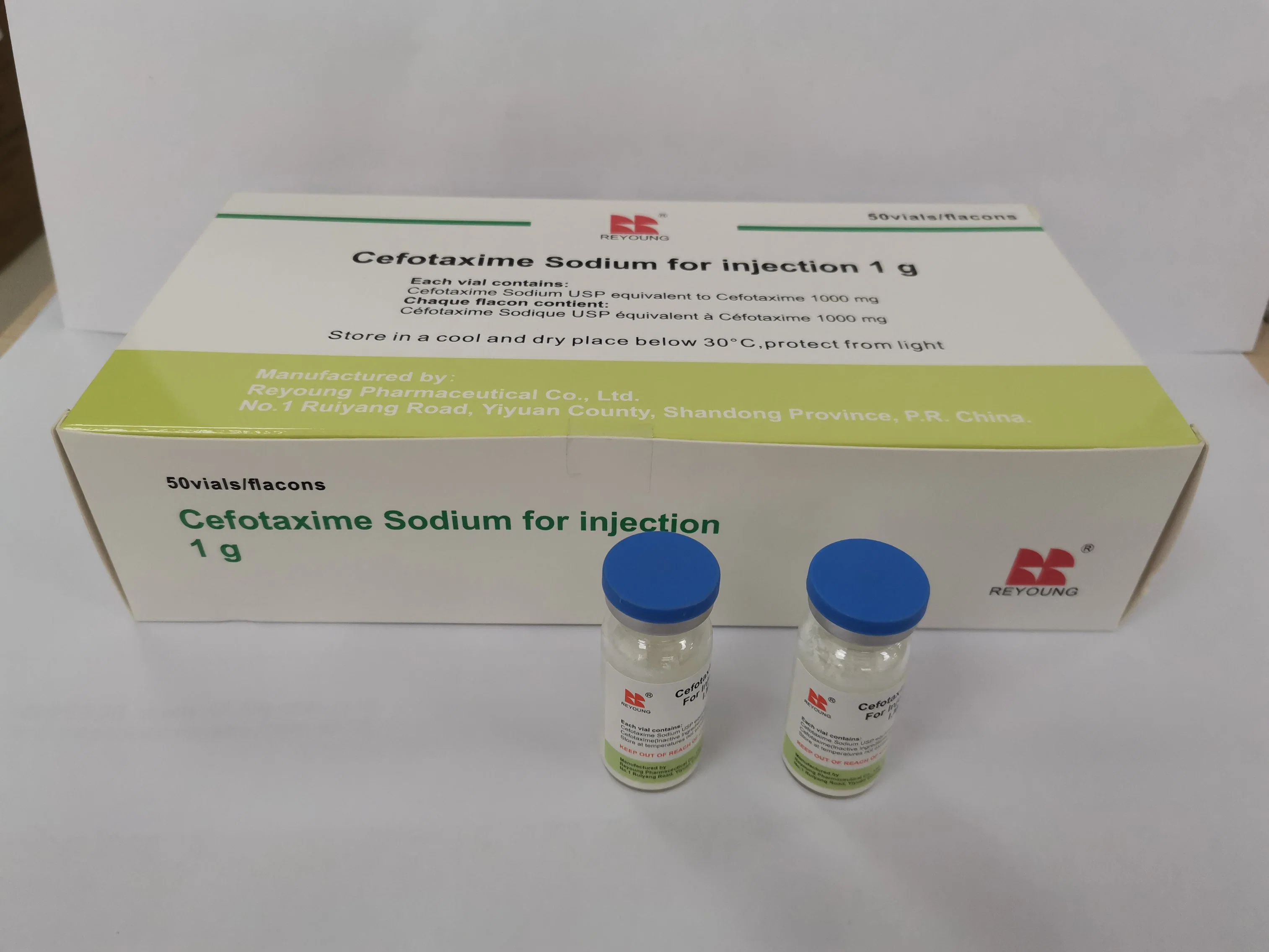 Rendimiento de alta calidad/alto costo de antibióticos de cefalosporina/cefotaxima sódica para inyección/ certificado GMP/5g