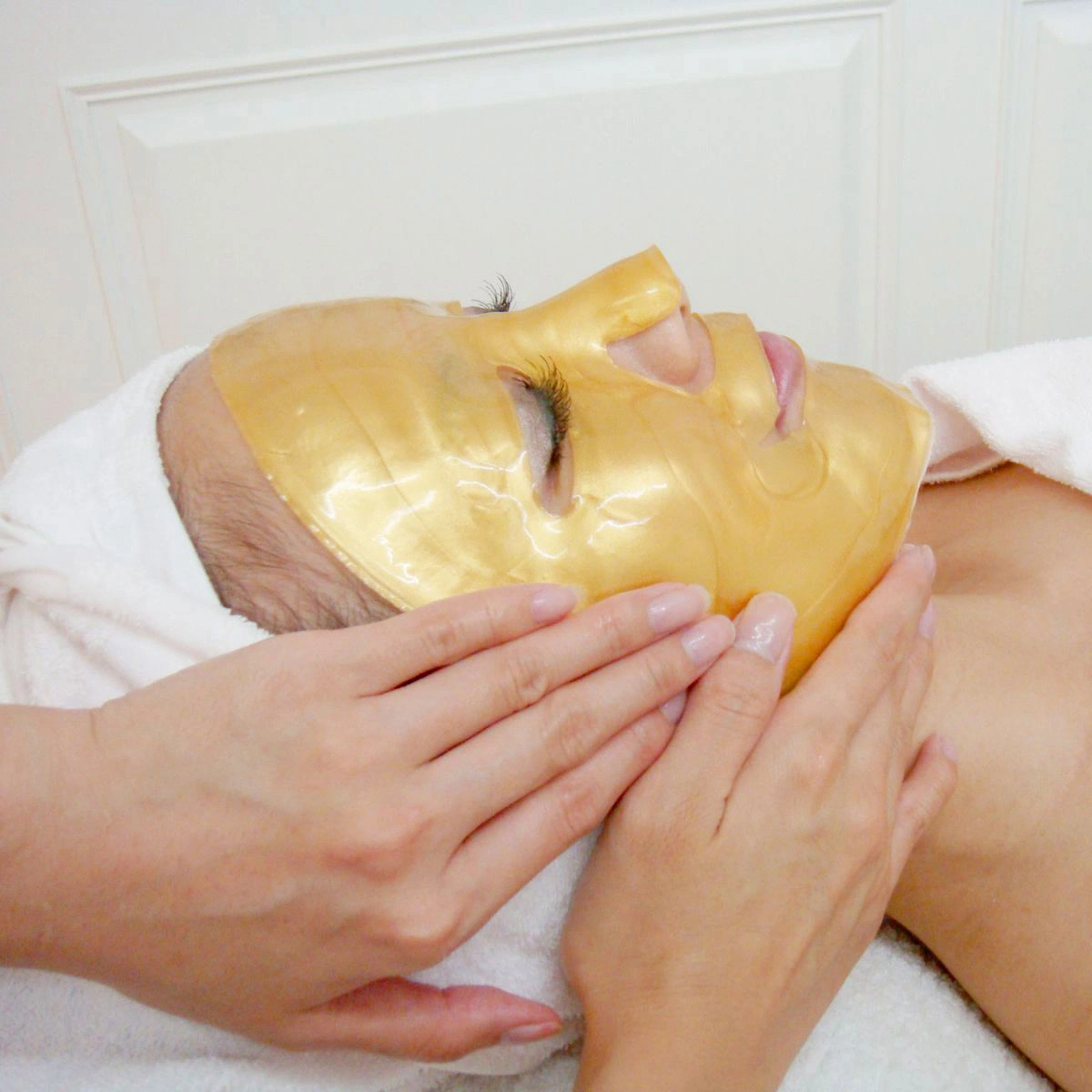 Masque facial hydrogel au collagène OEM Gold