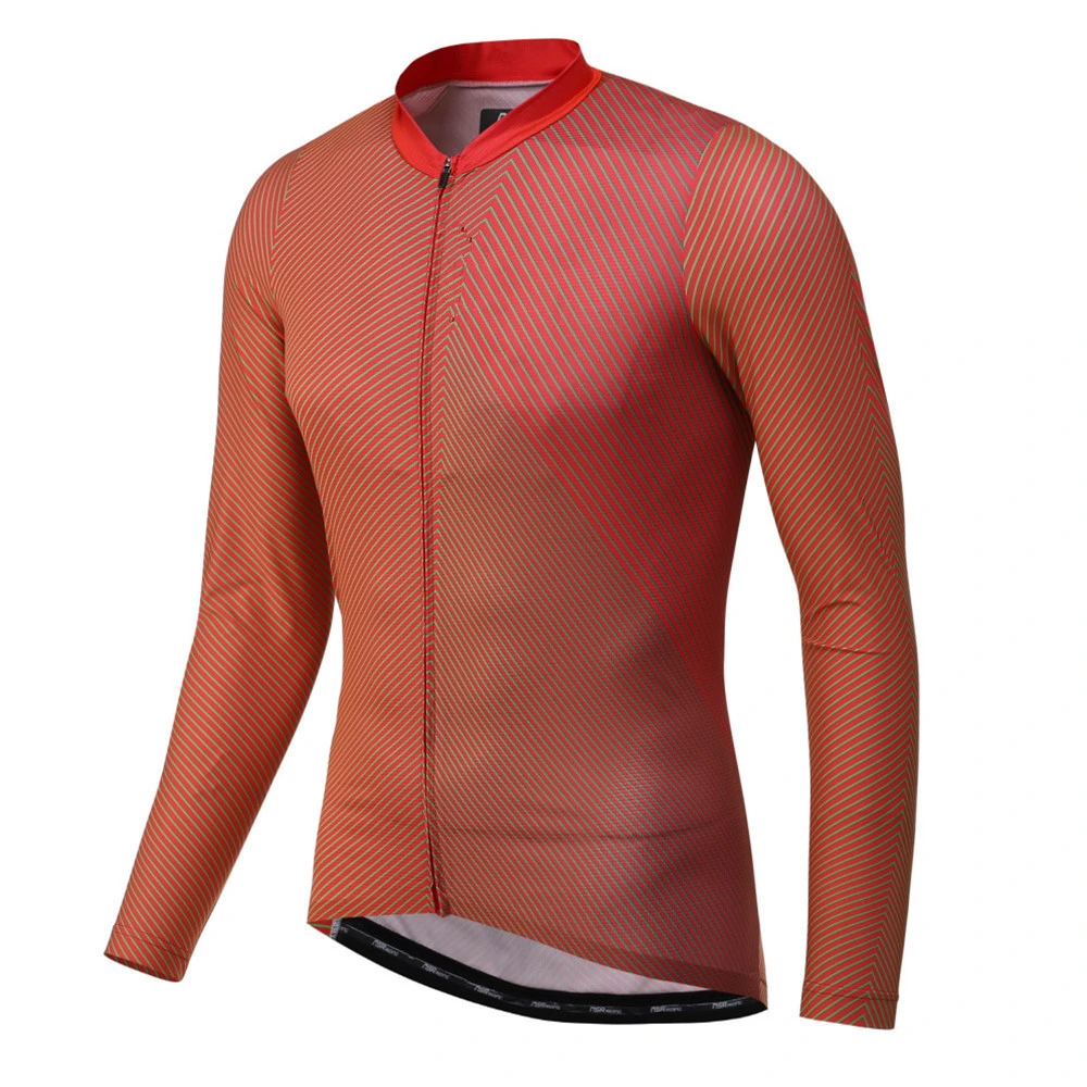 Private Label Custom Cheap Mens Long Sleeves Performance Shirt Professional Outdoor Road Cycling Apparel