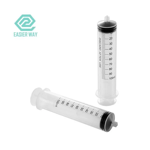 Medical Grade PVC and PP Three Parts Syringes with 18g Needle