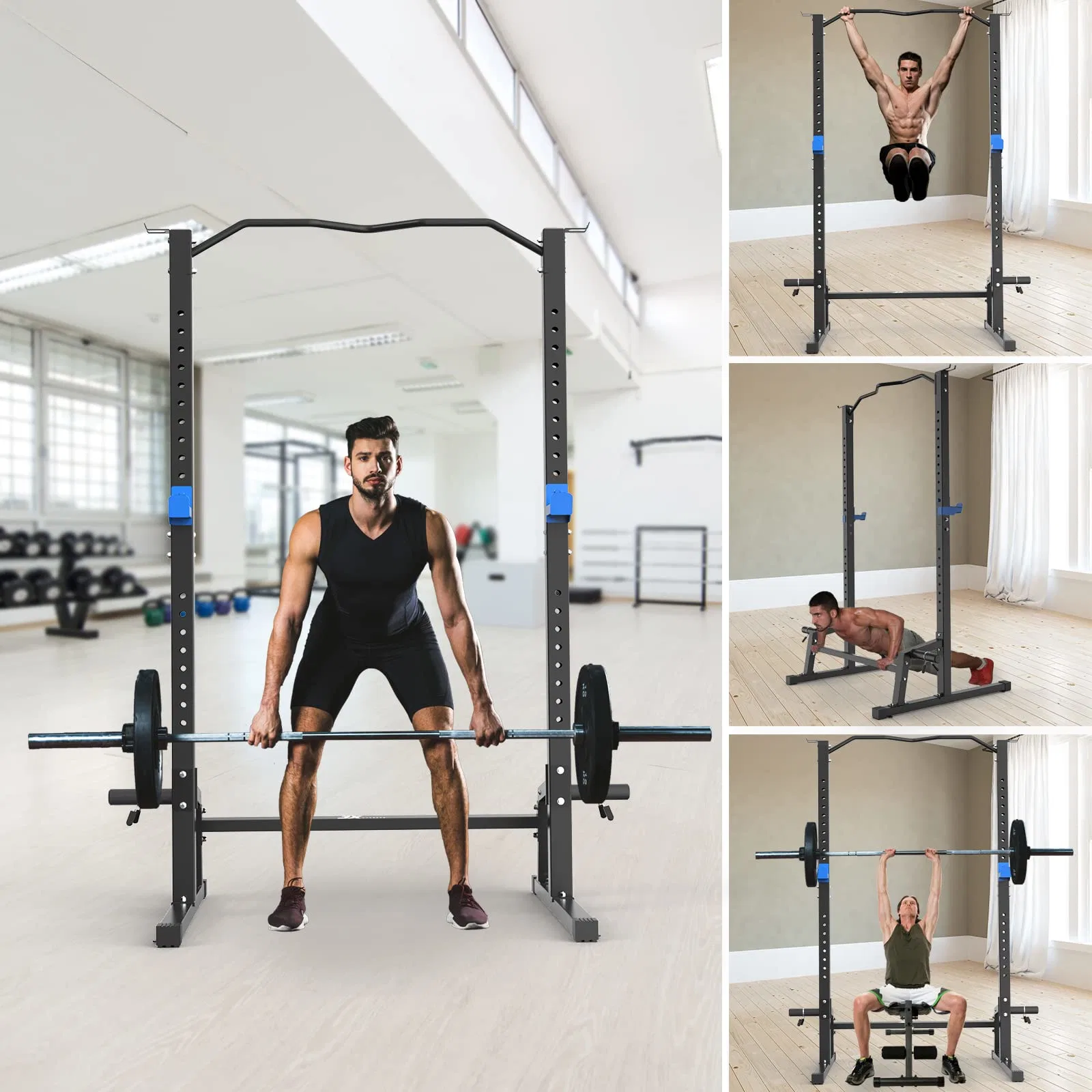 Hotselling Gym Fitness Equipment Adjustable High quality/High cost performance  Barbell Squat Rack