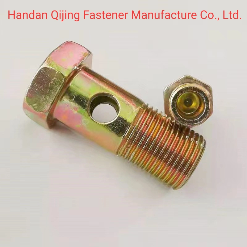 Automotive Fasteners Brake Hose Double and Single Hollow Banjo Screw Oil Banjo Bolt with Hole Anchor Bolt Hollow Threaded Rod Self Drilling Anchor Bar Button