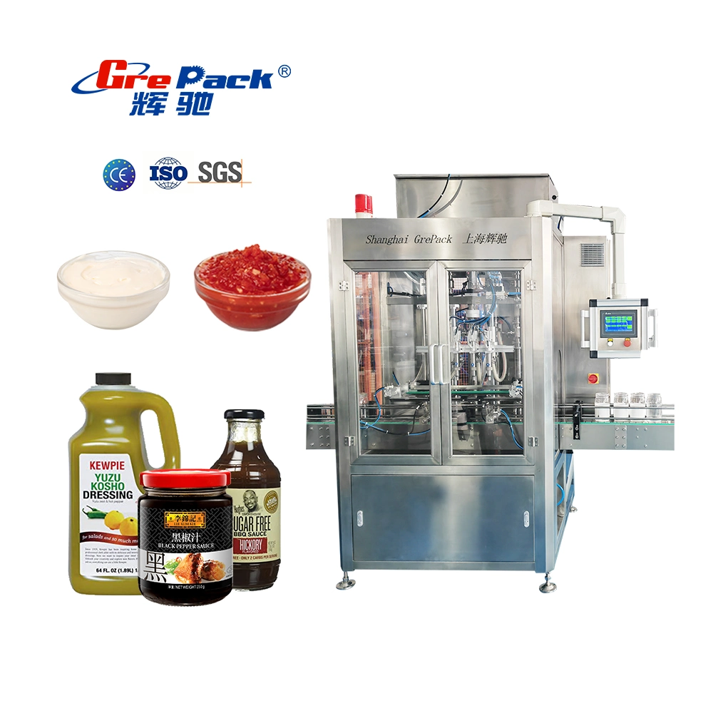 Automatic Sauce Jam Honey Bottle Filling Machine Without Dripping