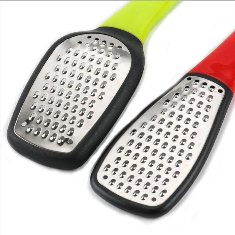 Food Safe Stainless Steel Multifunctional Cheese Grater with Easy Grip Long Handle Bl12230