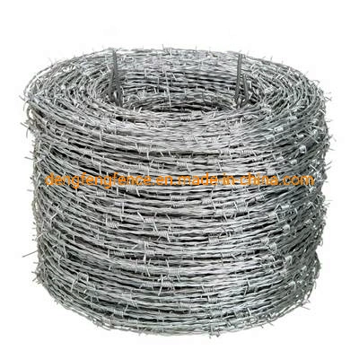 250m/500m Galvanized Barbed Wire/Cheap Barbed Wire Price Per Roll/Barbed Wire Roll Price Fence China'factory