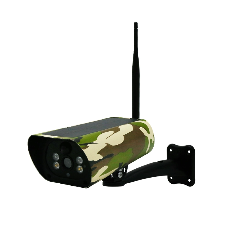 Metal Camouflage WiFi Solar Energy System Outdoor Bullet Camera