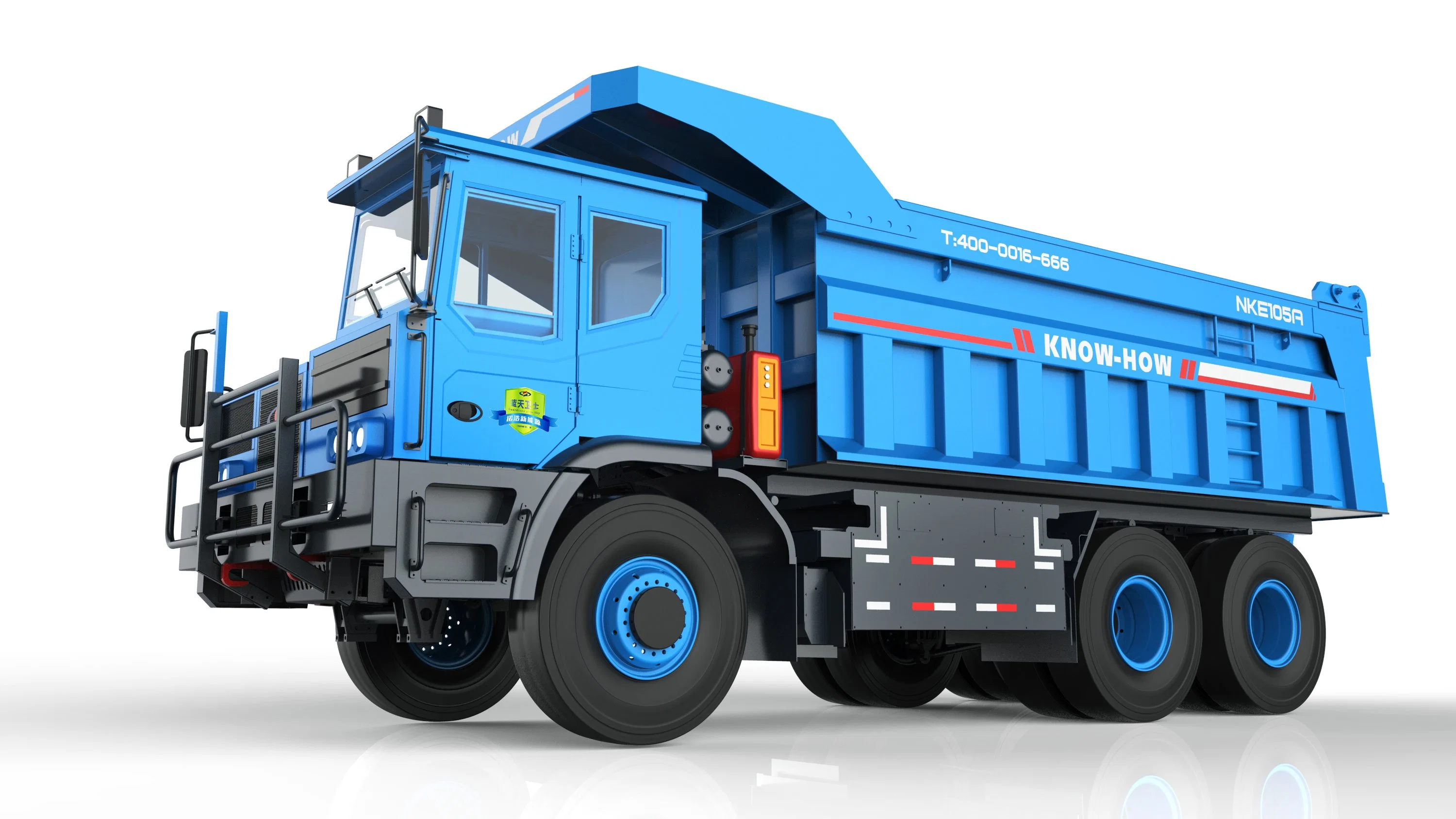 2023 New Design Tipper, Electric Dumper, 350 Kwh Battery Dump Truck with CE Approval