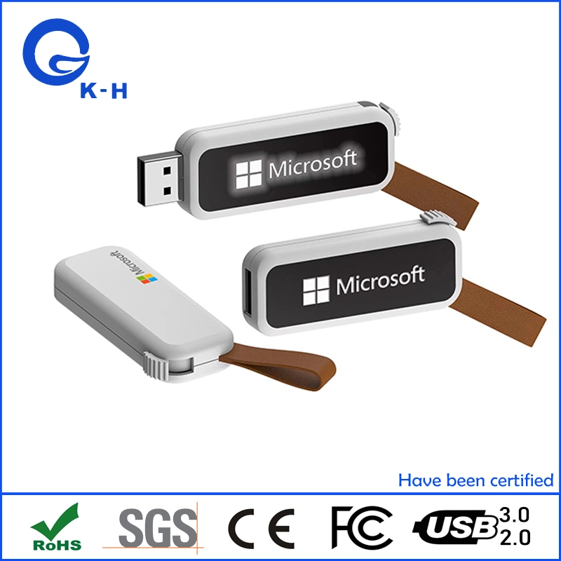 LED Light up Custom Logo USB 3.0 Flash Memory Stick 64GB 128GB