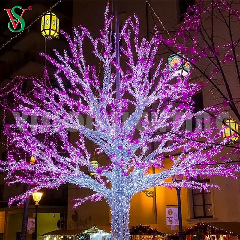 3D Motif Gran cadena al aire libre Luz de Navidad Rama luces de árbol