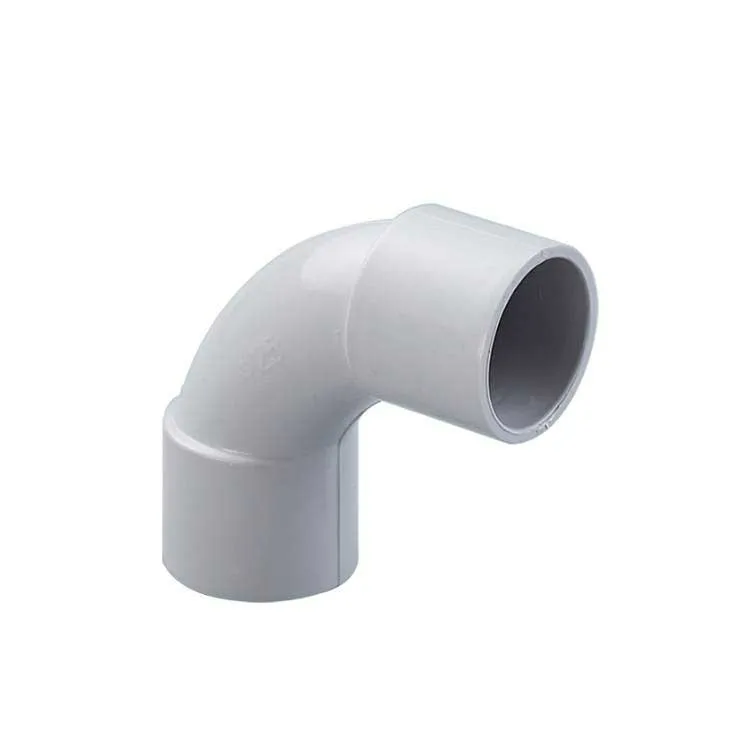 Factory Supply Custom Conduit Fittings Plastic PVC Electrical Pipe 90 Degree Solid Elbow