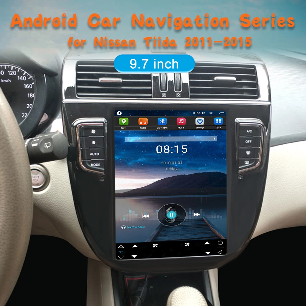 Car Video for Nissan Tiida 2011 2012 2013 2014 2015 Android Auto Car Stereo Touch Vertical Screen Multimedia Player