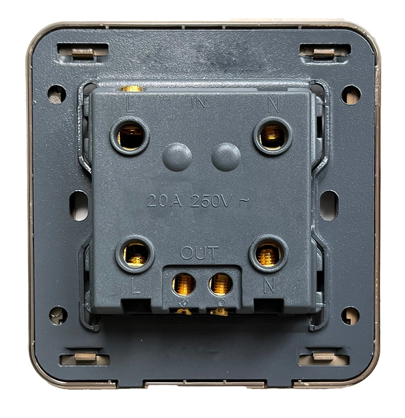 British Electrical Standards High quality/High cost performance 2 Gang 1 Way Plate Switch Socket