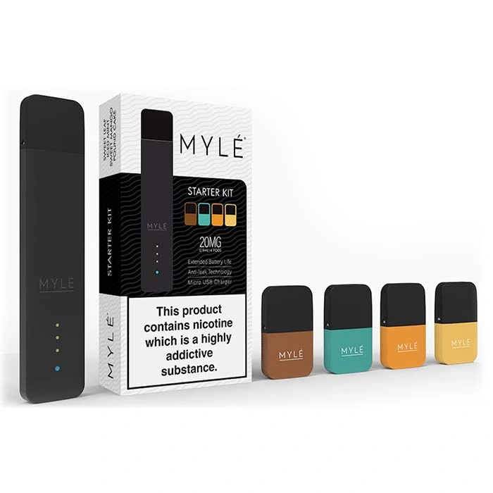 Dispositivos eletrónicos de cigarros de Myle Vapor com logótipo personalizado para cigarros Vape Pod Sistema de cápsulas por atacado Vaporizer Pen Ecig