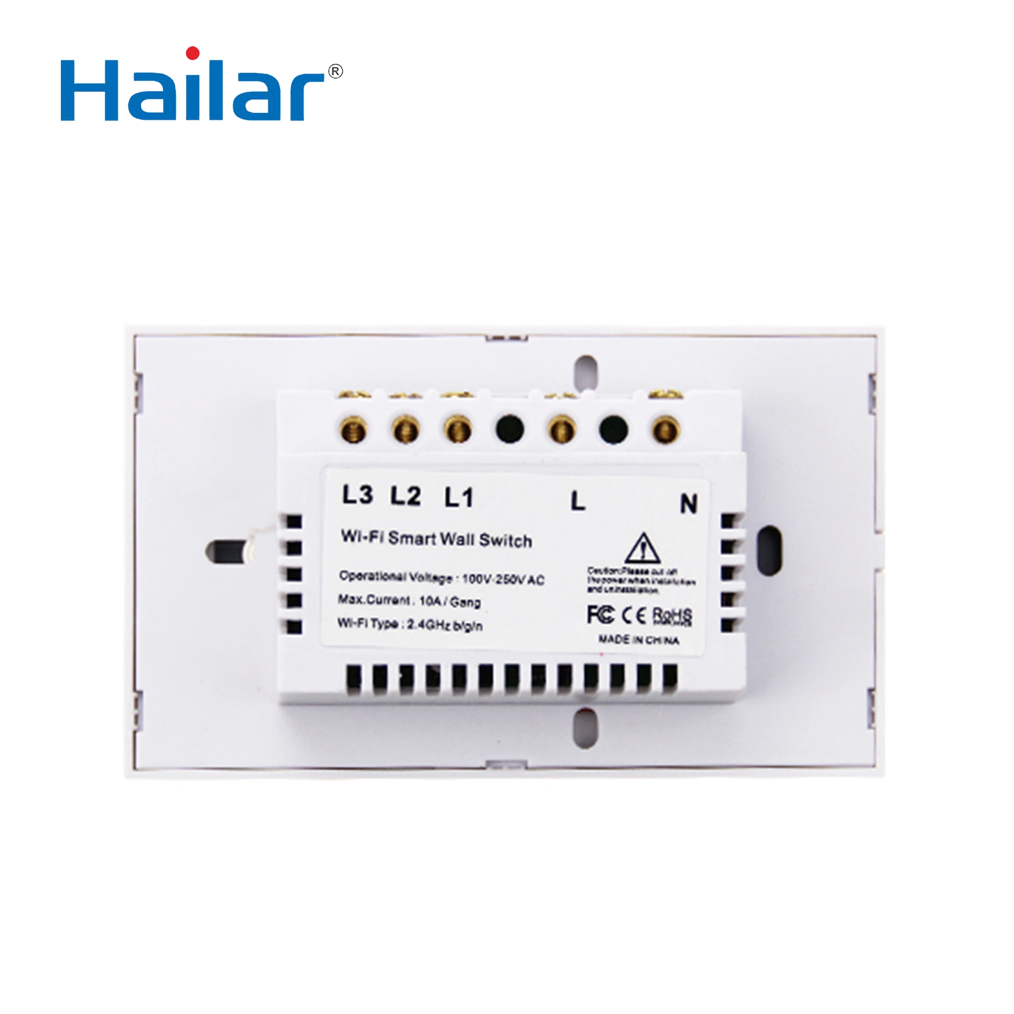 Hailar Smart americano 2 Pista Stop Home toque no interruptor de parede WiFi