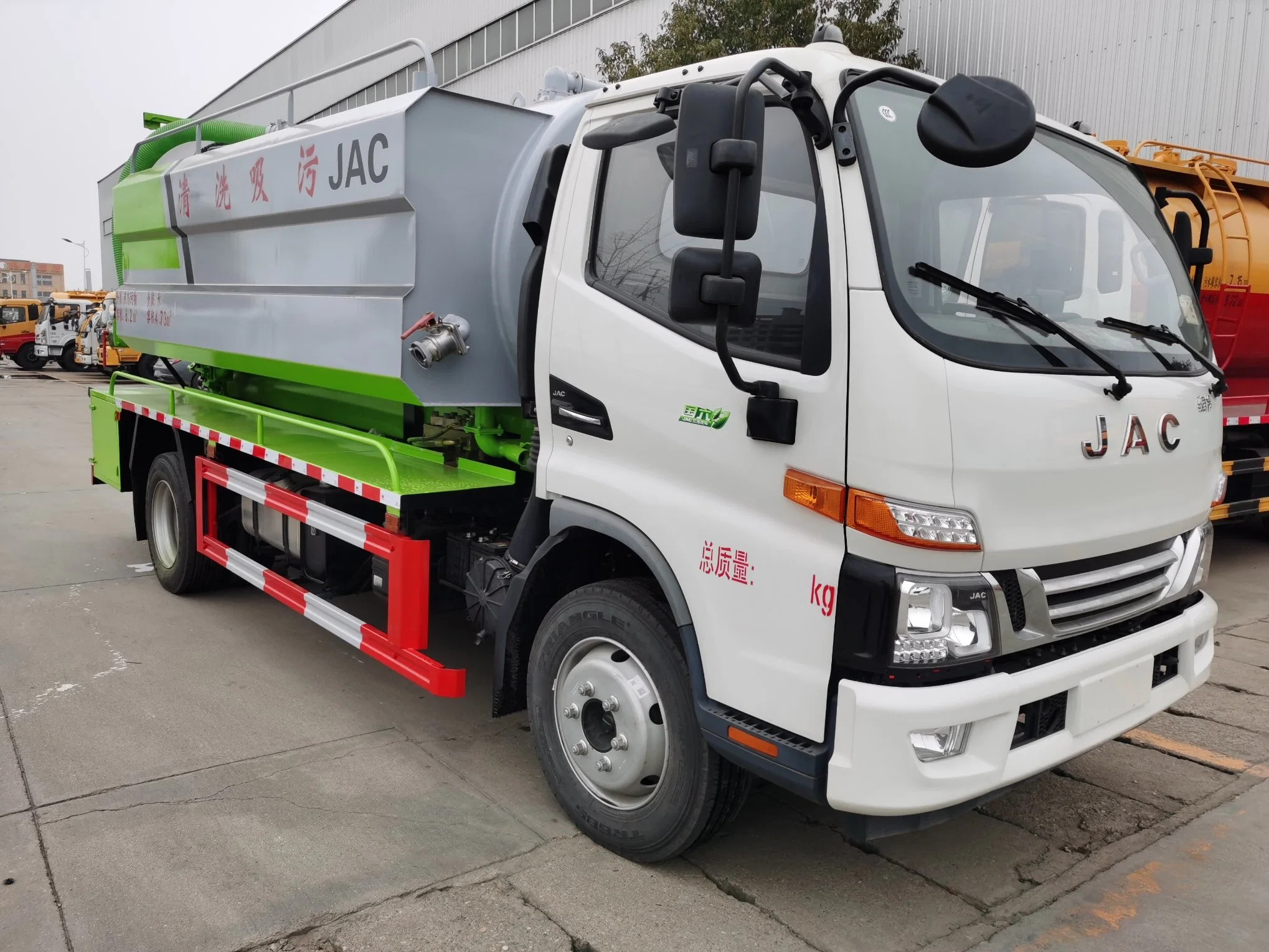 JAC Jet VAC Combo Truck Jet-VAC Combination Sewer Truck Clean Water Tank 4.5m3 Sewage Tank 6 M3 Liquid Ring Vacuum Pump Sk12