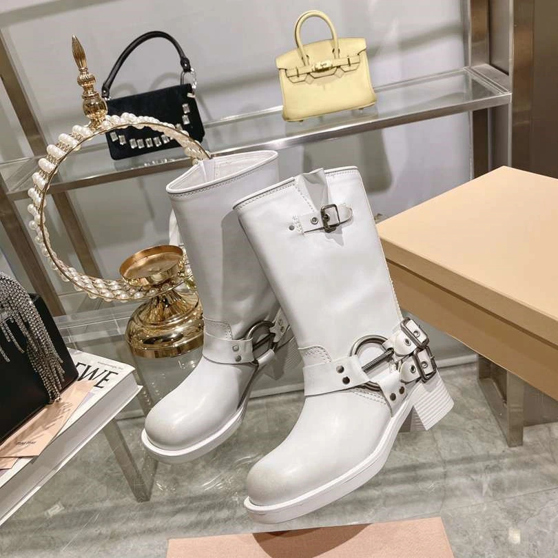 New Fashion Retro Limited Edition Soft Leather Ladies Luxury Designer Replicas Boots