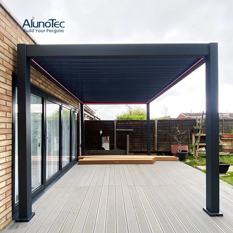 Exterior Bioclimatic Louvered Roof Pergola Kits Bioclimatique aluminio Pergola Boda Cenador