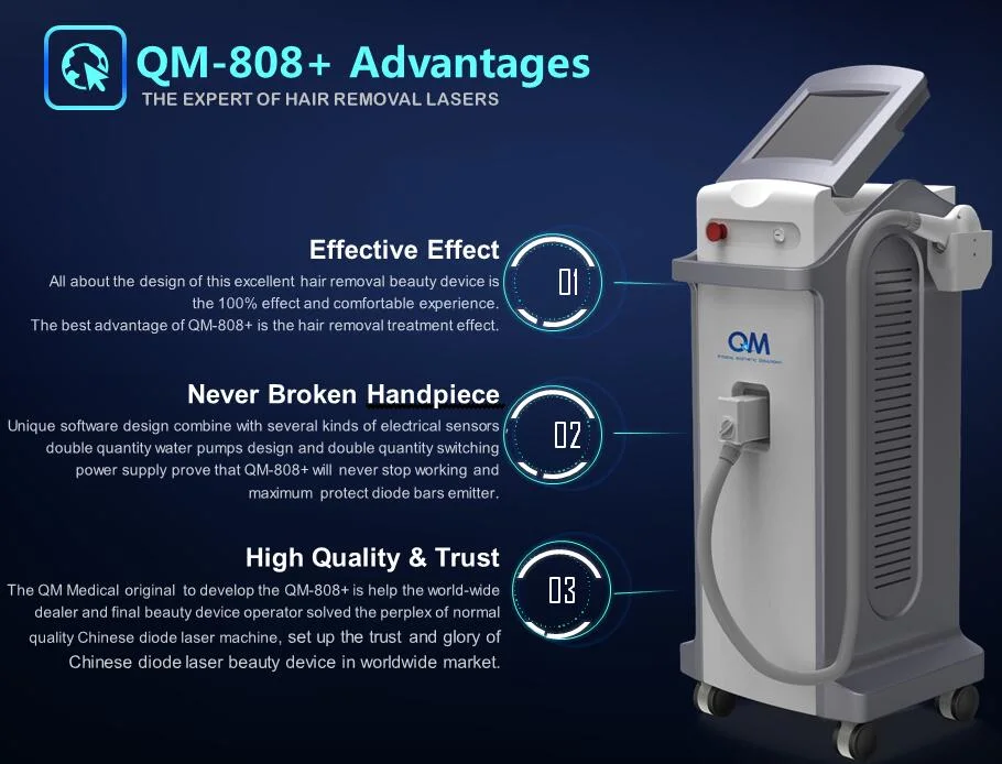 DIOD Laser 808 Медицинское оборудование Лазерный диод 808 нм Удаление волос