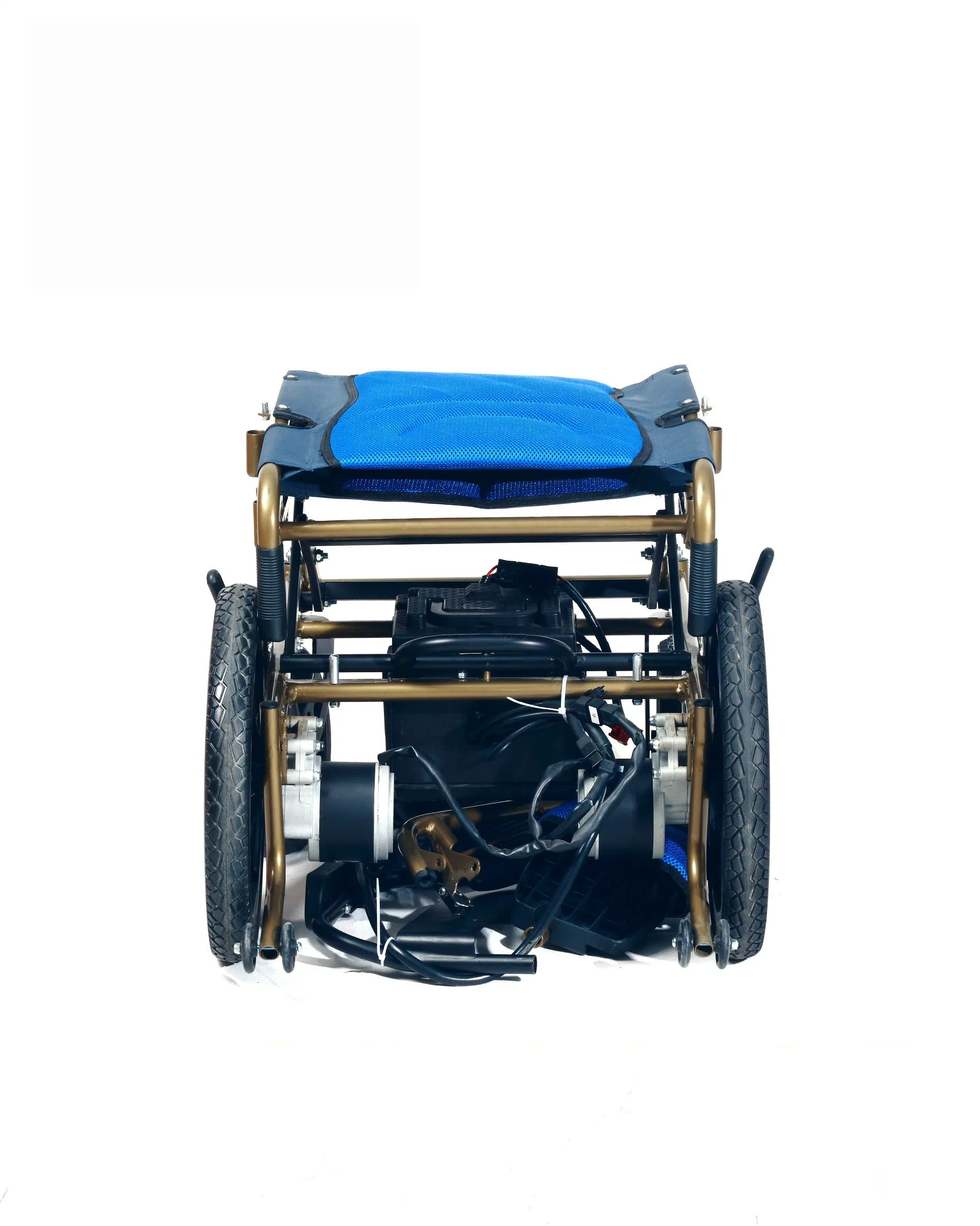 Électrique de transport sur roues 4 à batterie au lithium pliable et portable Scooter pour fauteuil roulant avec télécommande à cadre en aluminium ce