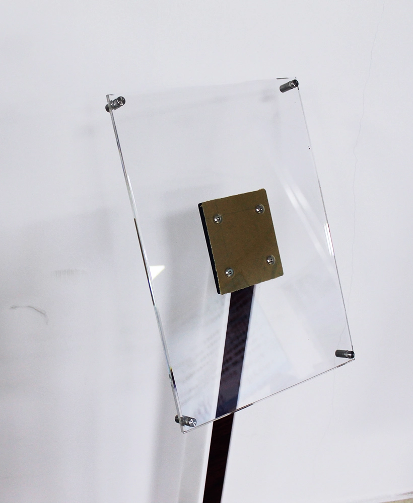 Custom Floor Acrylic Poster Brochure Display Stand for Exhibition Hotel