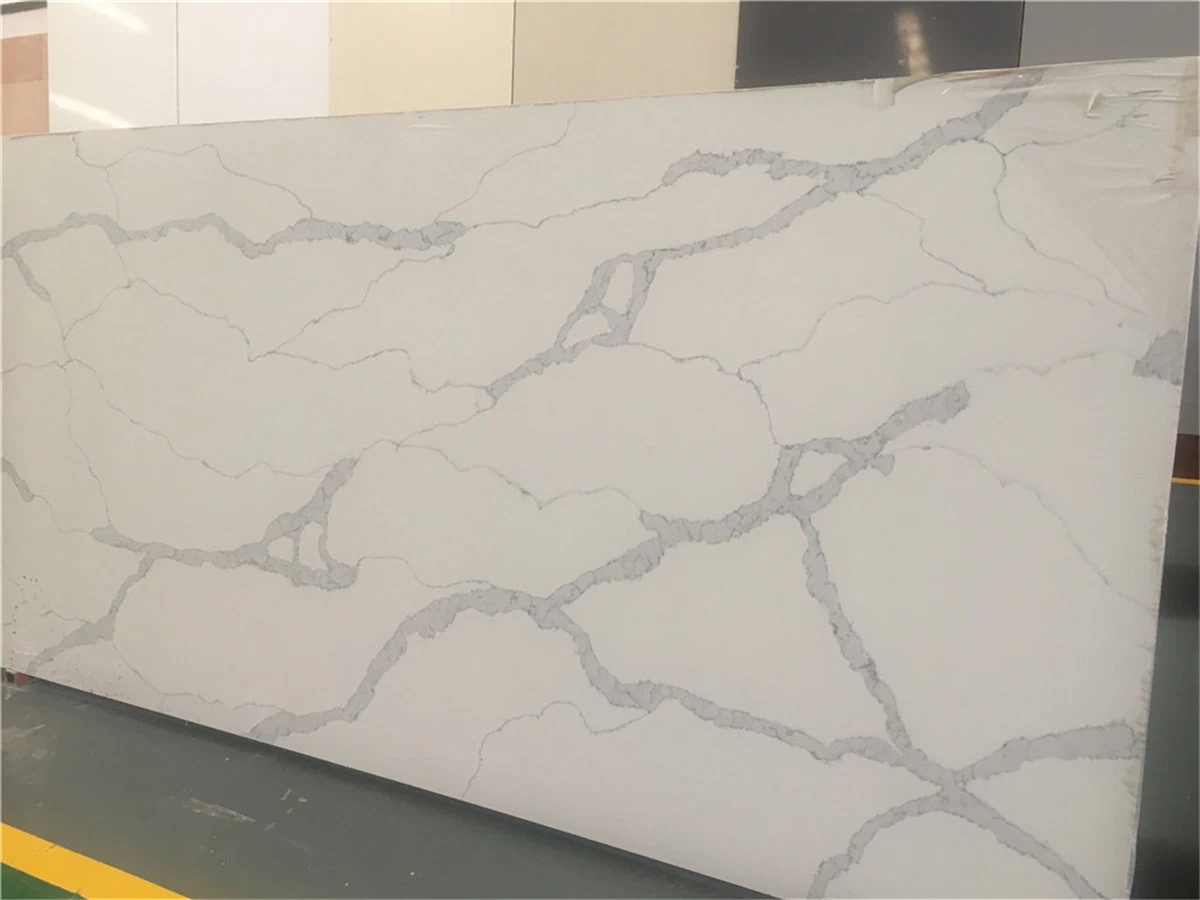 New Product Calacatta Quartz Stone for Quartz Countertop Dining Table