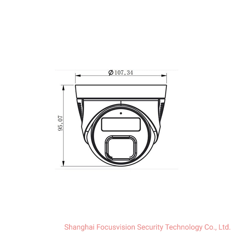 3MP Human Detection Home Security Dual Light IR IP Fixed Turret Dome Network CCTV Camera