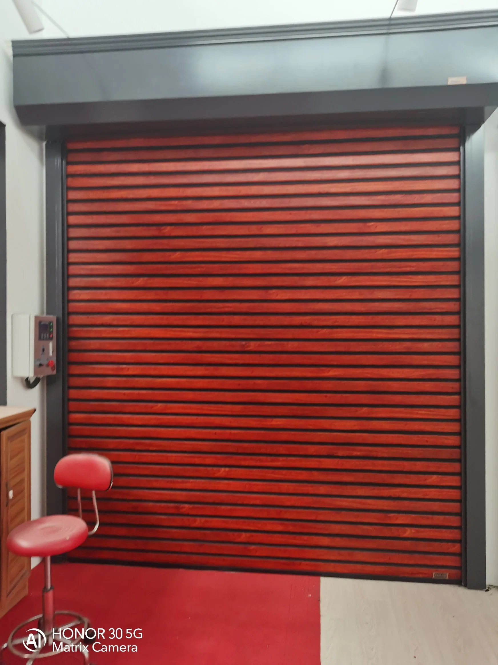 Security Roller Shutter Steel Folding Door Retractable Screen Aluminium Garage Electronic Lock Door