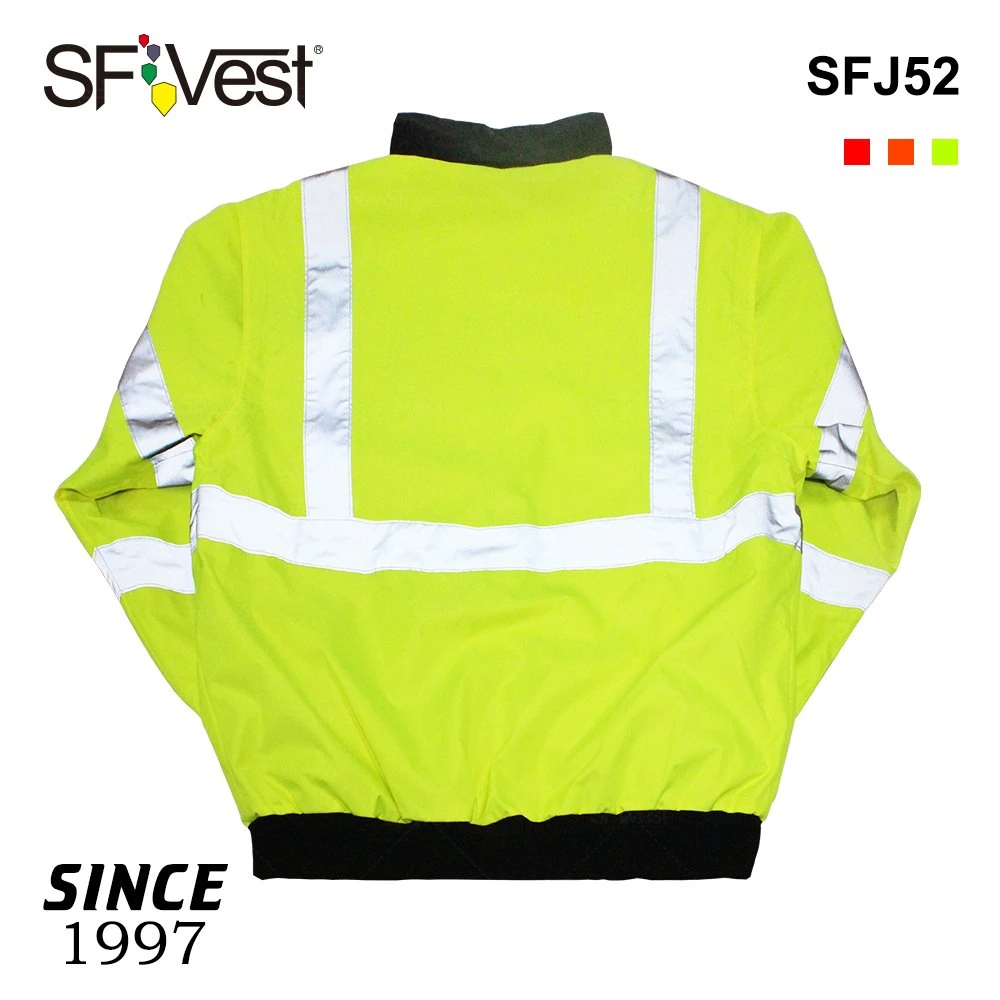 2020 Fluorescent Workwear Clothes Bomber Jackets Work Wear Winter Construction Workwear