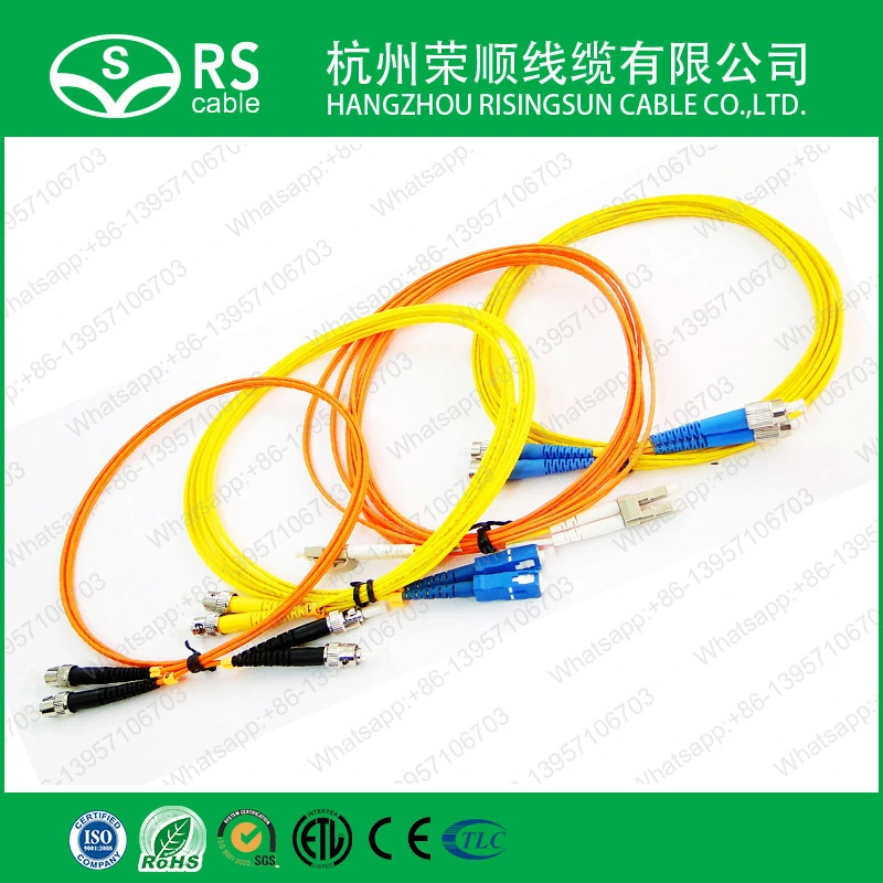 Fiber Optic Cable Patch Cord with Sc/FC/LC/St/E2000/Mu/MTRJ Connector