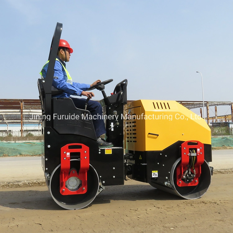 Construction Equipment 1.5 Ton Double Drum Compactor Road Roller