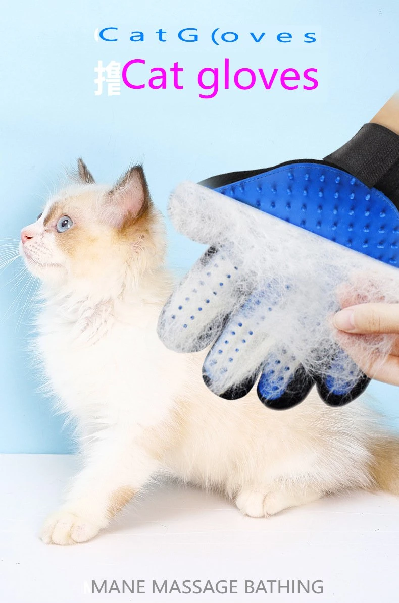 Gants de retrait des poils d'animaux Produits de toilettage pour animaux de compagnie