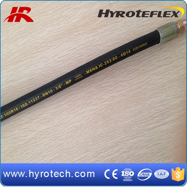 Single or Double Wire Braid Reinforced SAE 100r17 Hydraulic Hose for Drilling Industry