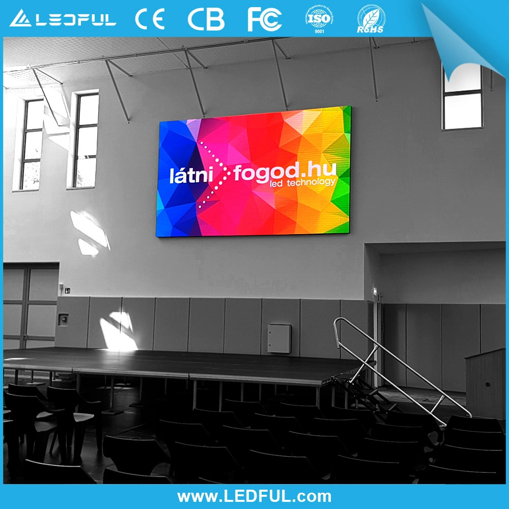 Installation rapide matrice aluminium mur vidéo LED intérieur