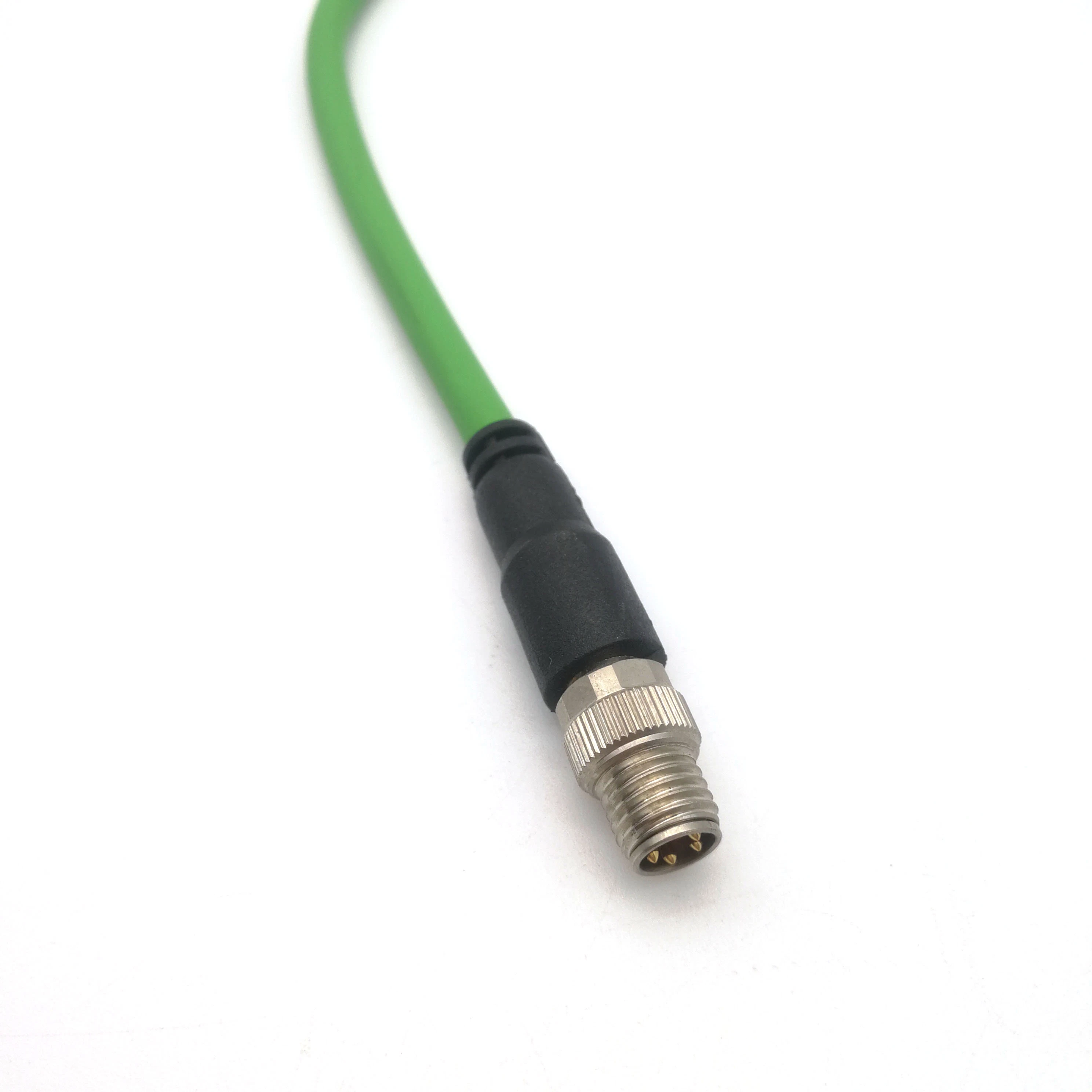 Profinet Cat. 5e M8 RJ45 Connection Cable with Shielding for Ethernet Ethercat