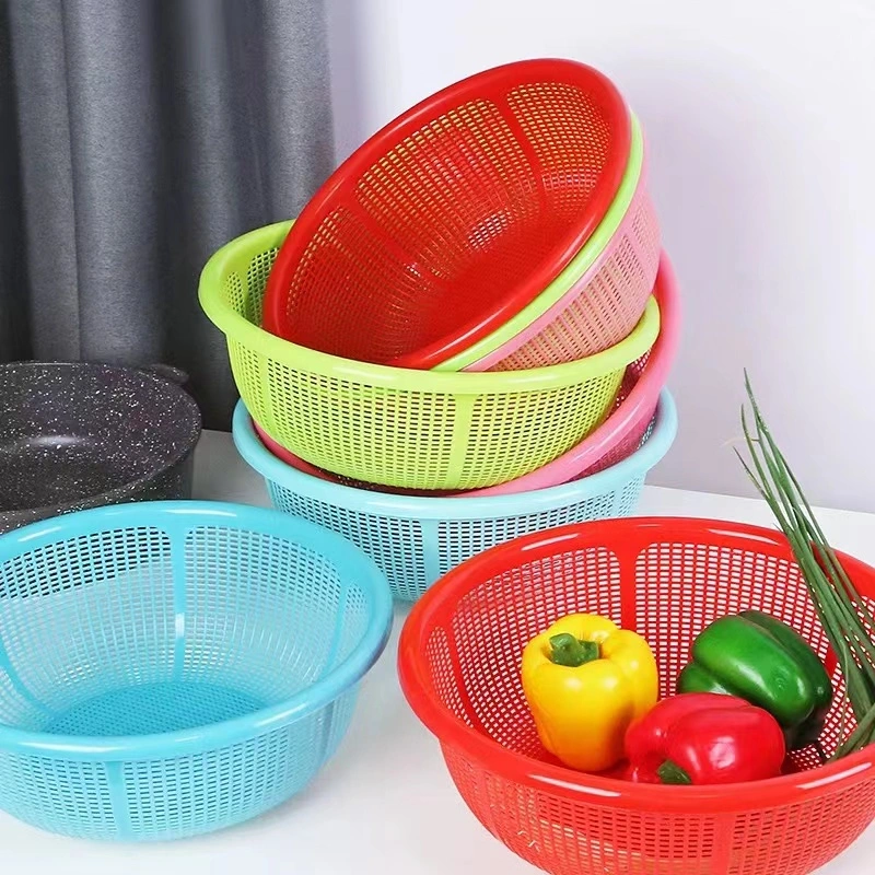 Plastic Drain Basket for Kitchen Washing Vegetables