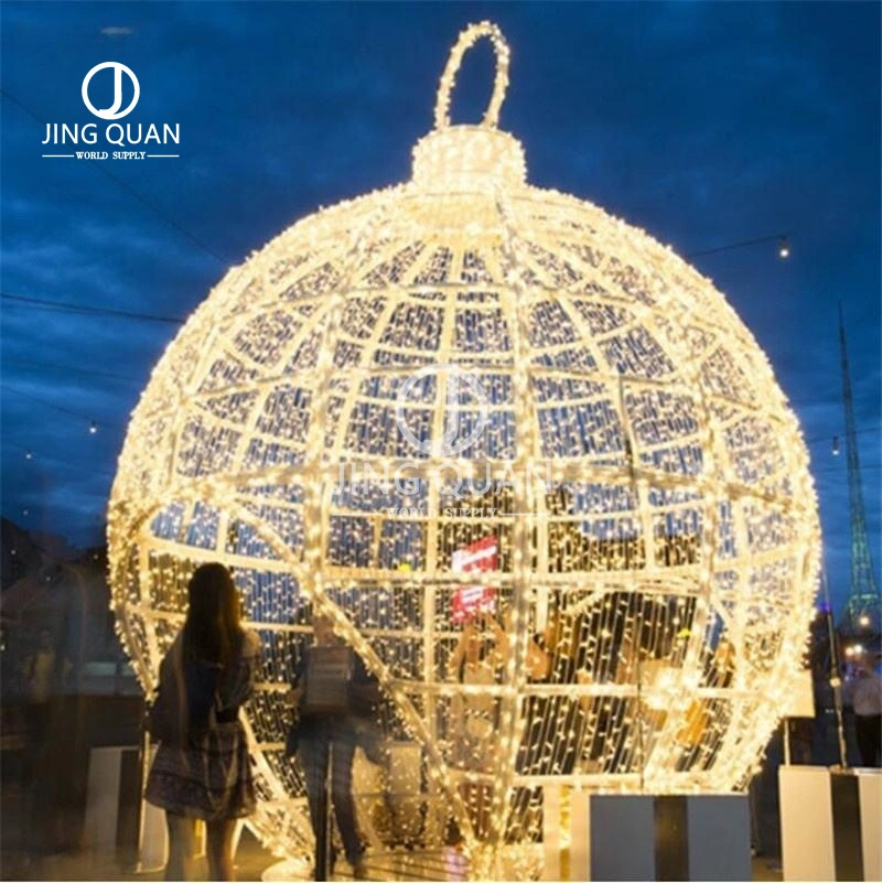 Bunte Deluxe Straßenlampen Fantasy Lights Arch Kugeln Motiv Lichter LED Iron Art Lampen Weihnachten maßgeschneiderte Shopping Mall Dekore