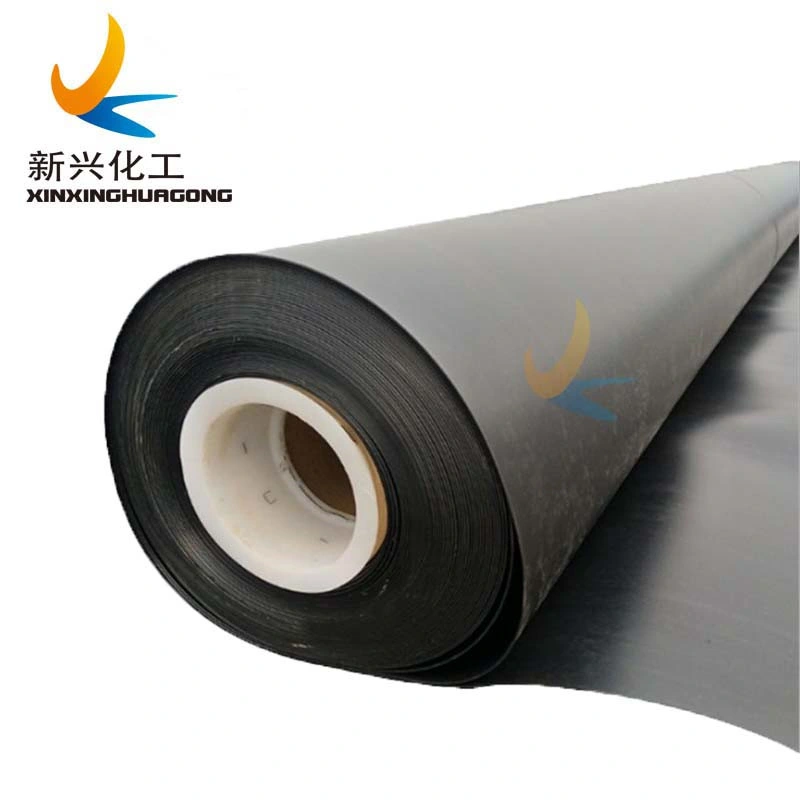 Environmental Protection Black and White Color HDPE Smooth Fish Farm Pond Liner Geomembrane