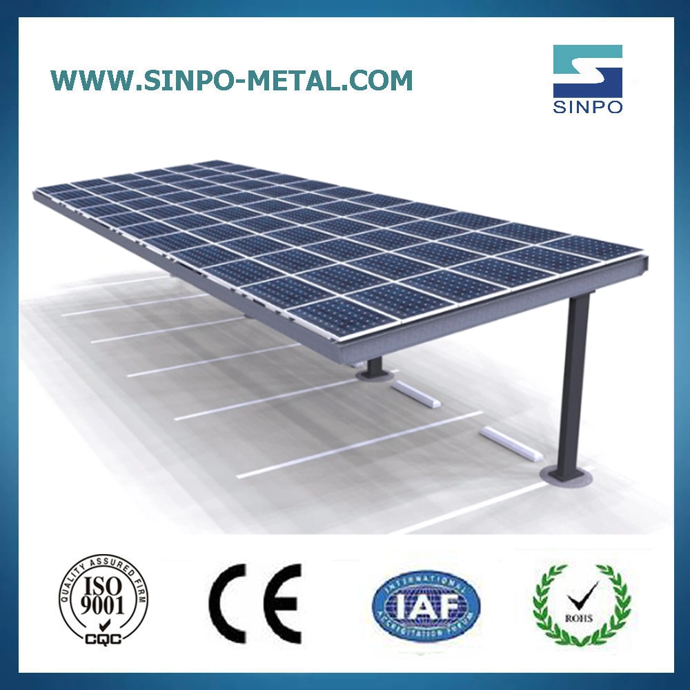 Commercial Solar Parking Lot Bracket Structure for Multiple Cars