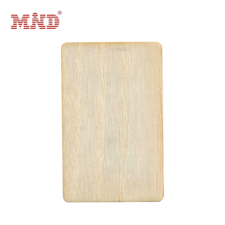 125 kHz Tk4100 RFID 100% Recyclable Wood RFID Wooden Hotel Key Card