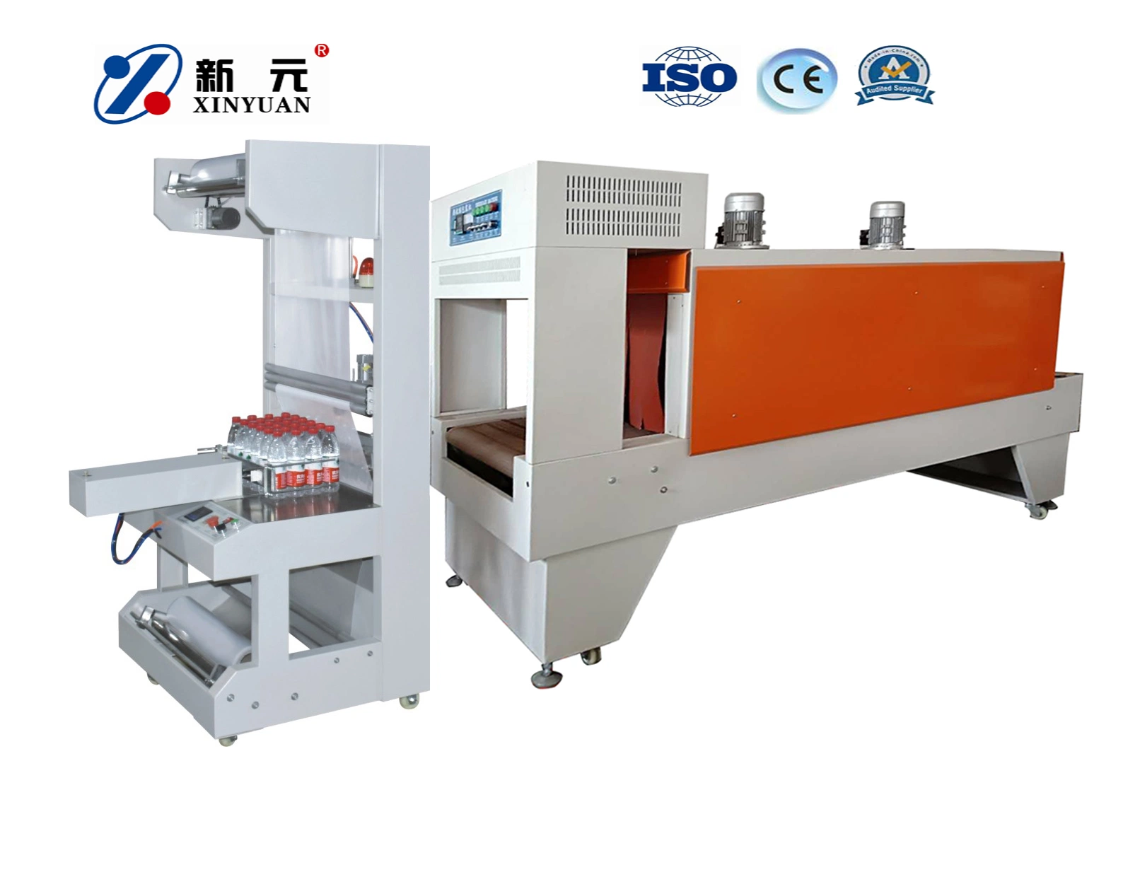 Package Machine Semi Automatic Shrink Wrapping Machine Small/PE Shrink Film Packing for Water Bottling Packaging Line of Shrinking Wrapper