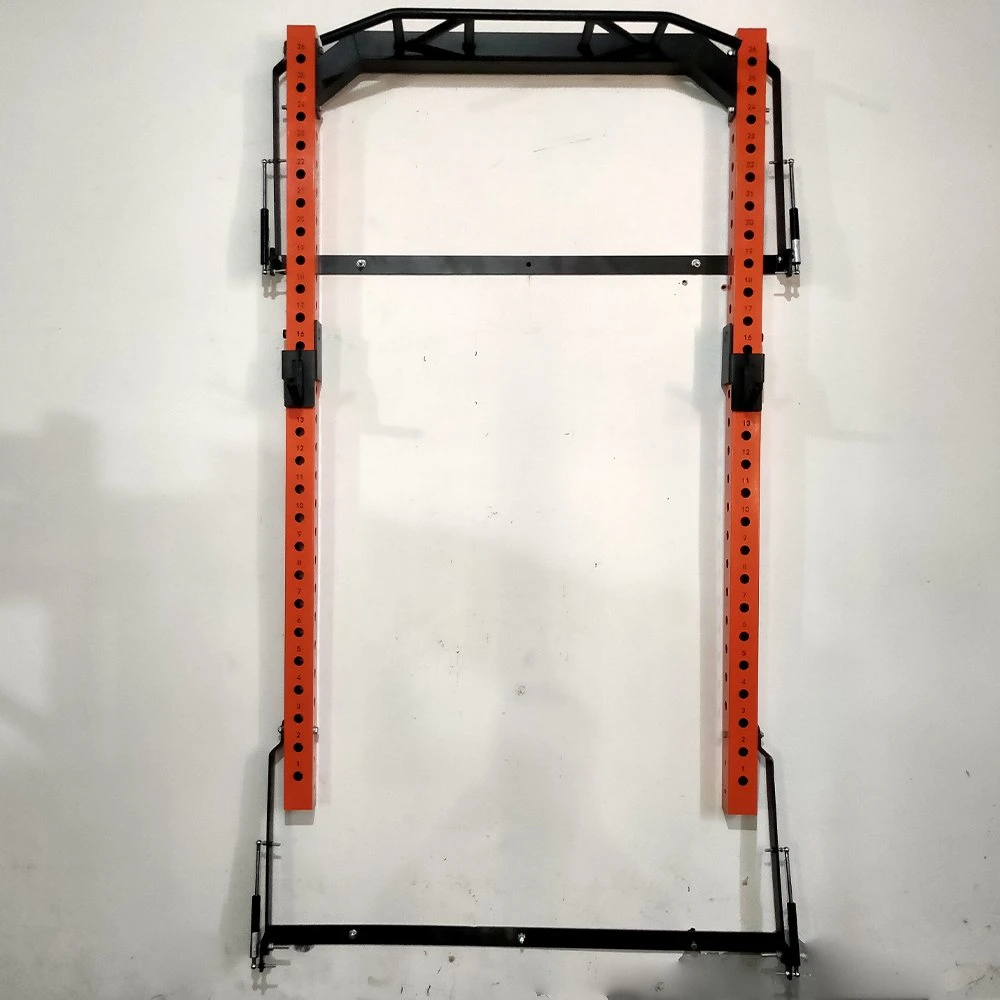 Neue Art Stärke Ausrüstung Startseite Indoor Folding Power Racks Wand Hocke Rack