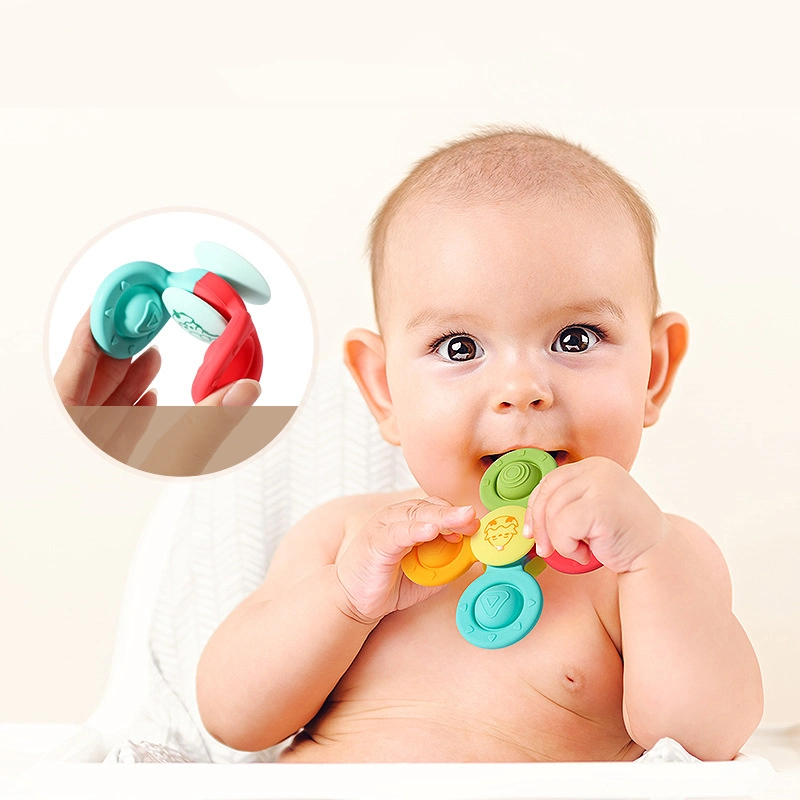 Heißer Verkauf Baby Spielzeug Spinning Kinder Lustige Fingerspitze Spielzeug Gyro Fidget Spinner Baby Spinning Saug Spielzeug