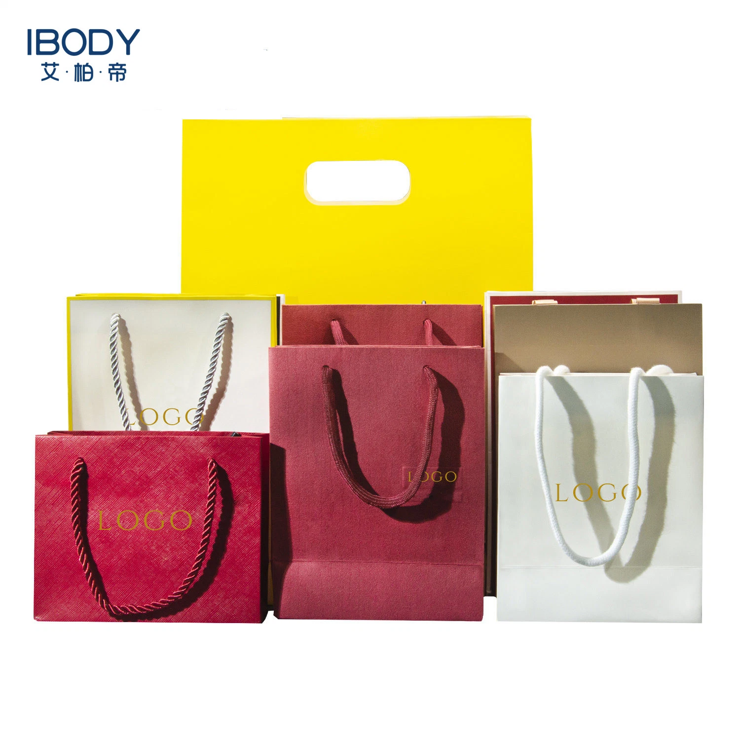 Paper Bag Manufacturer Wholesale/Supplier Custom Packaging Bag White Craft Kraft Luxury Shopping Gift Paper Bags with Your Own Logo