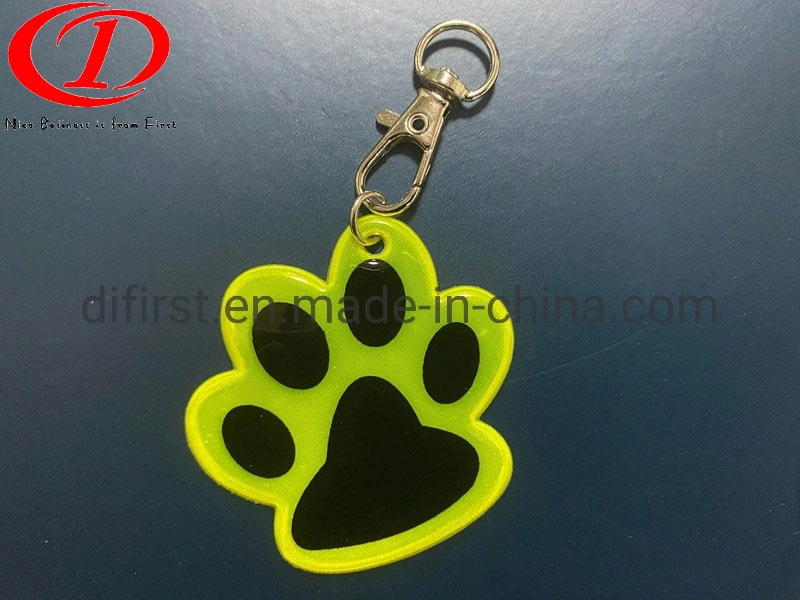 Hot Promotional Gift PVC Reflective Ornaments Key Chain Dfo-019