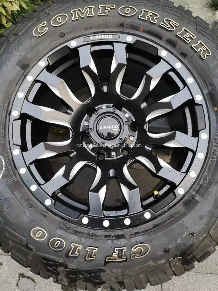 Kipardo 17X9 20X9 17-дюймовый 6X139.7 5X127 6X135 низкого давления литой алюминиевый Offroad колеса грузовика для подборщиков