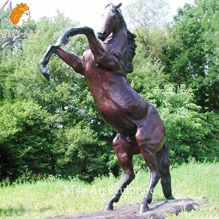 Escultura de caballo de Metal Grande Escultura de caballo de fundición de bronce