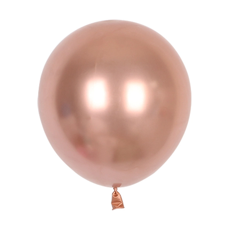 DIY Party Decoration Rose Gold 12inch Metallic Chrome Helium Latex Biodegradable Balloon